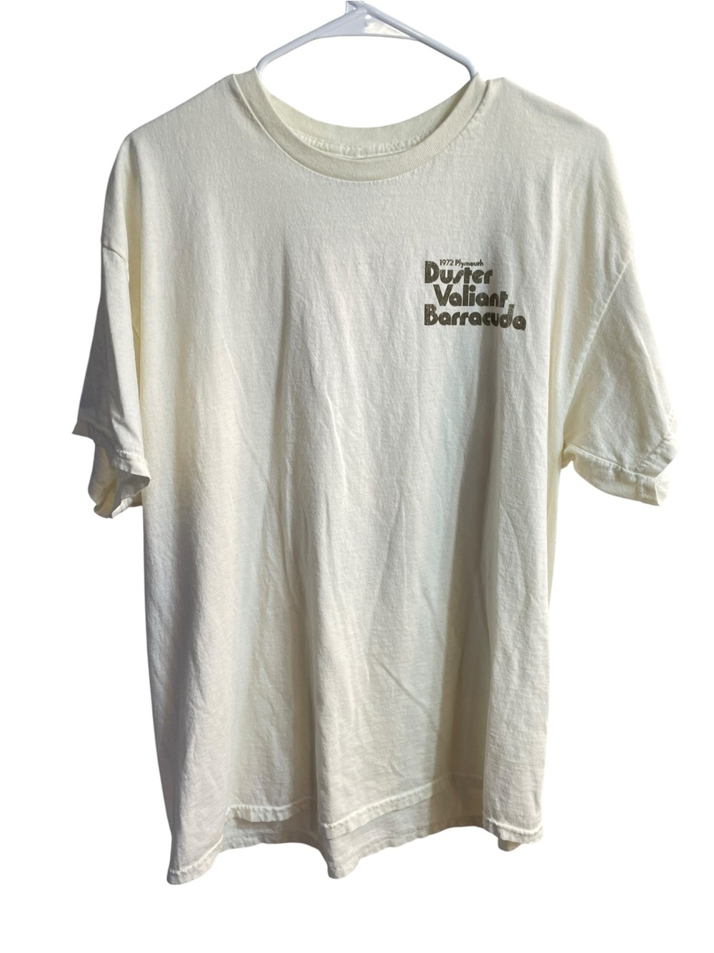 Plymouth Duster Valiant Barracuda Graphic Tee Vintage Car Shirt Men’s L 90s